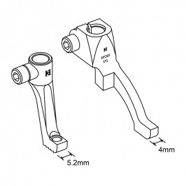 KP205-STL Narrow Left Cording Feet KP205-STL Narrow Left Cording Feet